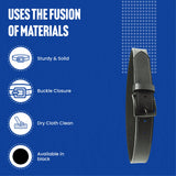 DeSantis E25BJ44Z3 1 1/2” Everyday Carry Belt (EDC), Powder Coated Buckle Closure -Black, 44”