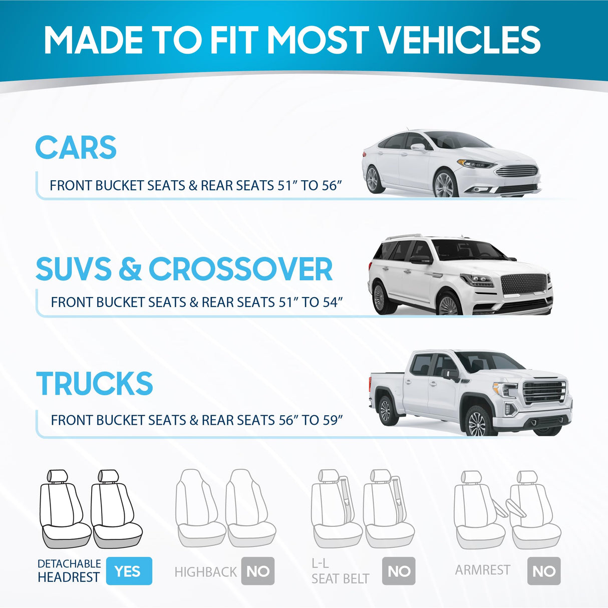 BDK Auto OS-309-GR: PolyPro Car Seat Covers Full Set in Grey on Charcoal Black