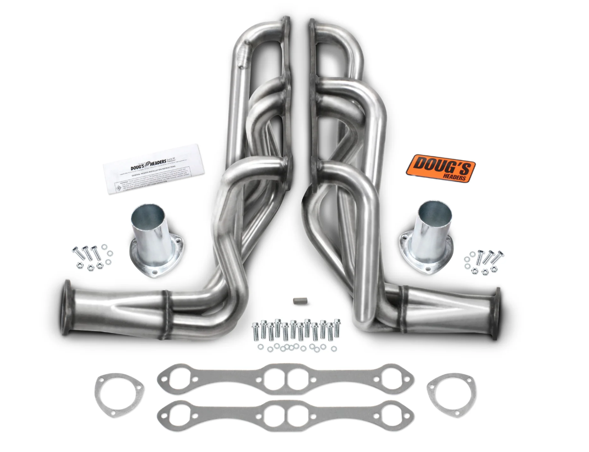 Doug's Headers D358-SS: 304 Stainless Long Tube Header  (FITS: 58-64 Small Block Chevy 1 5/8")