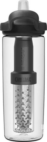 Camelbak 2553101060  Eddy + filtered by LifeStraw 20oz Water Bottle w/Tritan Renew -Clear/Black