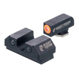 Night Fision  TAU-252-007-OGZG Night Sight Set for Taurus G3c/GX4 - Orange Front Ring, U Notch Black Rear Rings