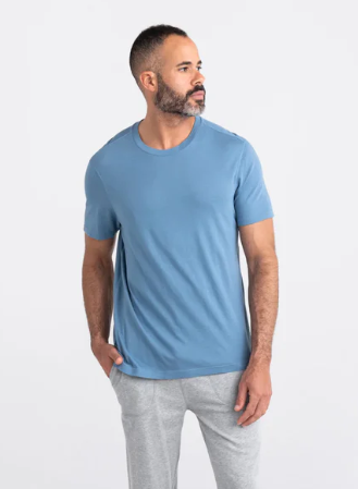 SAXX SXSC37-WBL-S  3Six Five Tee -SIZE: Small, Washed Blue