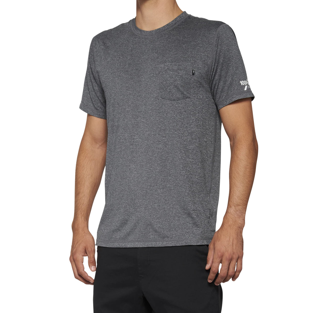 100 Percent - 100% Mission Ath Tee Hthr Cha Lg (20014-00012)