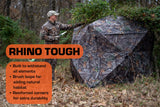 Rhino R100-RTE 2 Man, 5 Hub Design with Shoot Through Mesh Windows-Realtree Edge