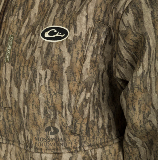 Drake DW7395-022-5: MST Hole Shot Windproof Eqwader 1/4 Zip Jacket -Realtree Camo, 2XLarge
