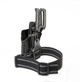 BLACKHAWK! 411200BKR  T-Series L2C Overt Leg Strap Gun Holster Kit (Ambidextrous) -Black