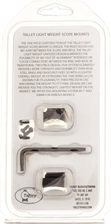 Talley 930734   1" Low Weatherby Vanguard Scope Mounts -Black Anodized