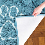 Dog Gone Smart Dirty Dog Microfiber Paw Doormat - Super Absorbent Dog Mat Keeps Paws & Floors Clean - Machine Washable Pet Door Rugs with Non-Slip Backing