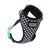 DOOG - All Weather 'Neoflex" Dog Harness, Flexible Neoprene Breathable Mesh Padding Light Wetsuit Material Water Friendly Draws Moisture Away Fir Skin Easy Fit Small, Medium, Large, XL Soft Comfortable 2 Point Adjustable Leash Training Run Walk Swim