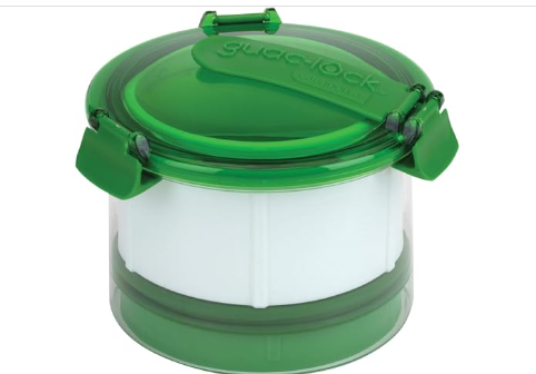Guac-Lock Food Storage Container by Quick-Lock, Green 150-GLCS