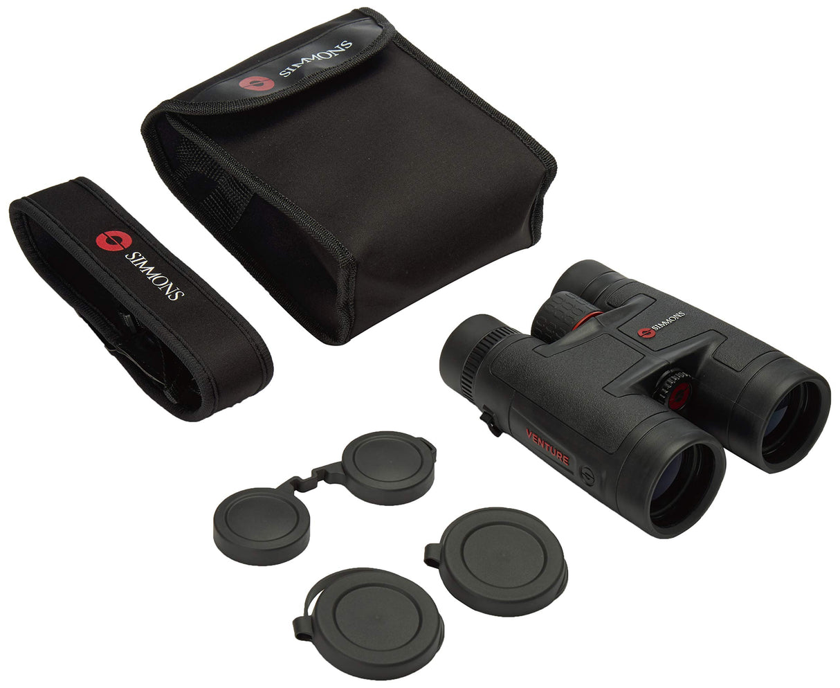 Simmons Venture Binocular 897842R 8x42 Black Roof FMC, Strap,Case, Box 5L