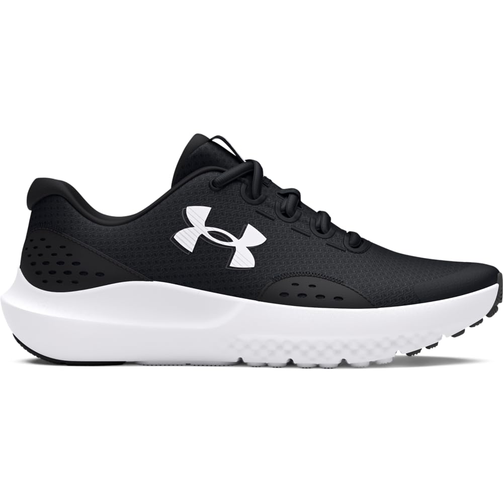 Under Armour 027103-001-7: UA BGS Surge 4 Youth Running Shoes -SIZE: 7 Big Kid, Black/Anthracite/White