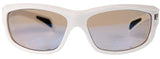 Smith & Wesson 110174 Whitehawk Gloss White Full Frame Shooting Glasses w/Clear Mirrored Lens