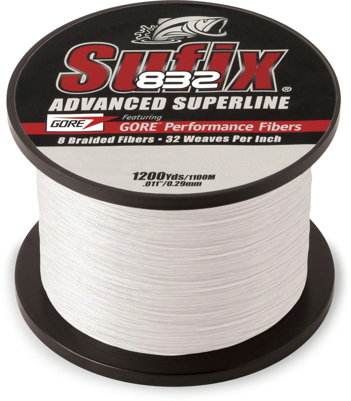 Sufix 660-330GH: 832 Advanced Superline Braid Fishing Line -30 lbs / 1200 Yds, Ghost White