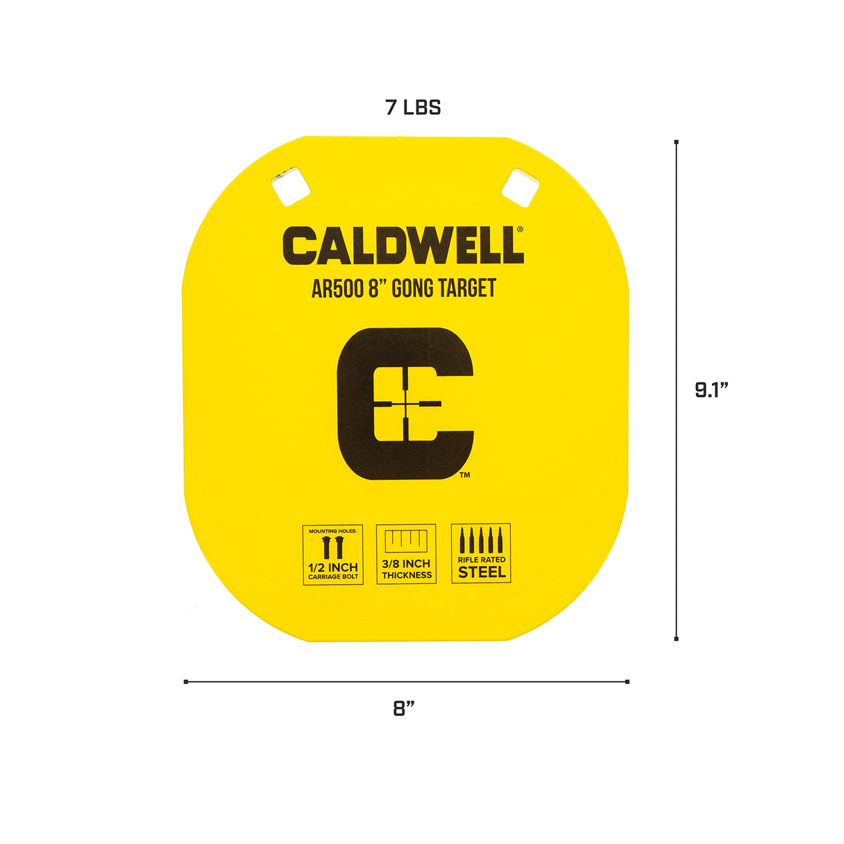 Caldwell 1116703 AR500 8" Caldwell C New 2020