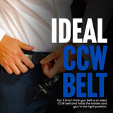 DeSantis 1 1/2 Everyday Belt (EDC), Powder Coated Buckle Closure