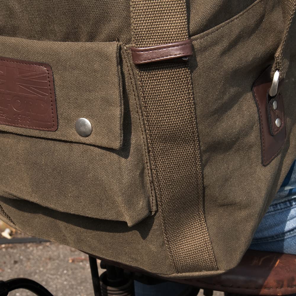 Oxford - Heritage Panniers Khaki 40L Khaki (OL578) Saddle Bag/Panniers