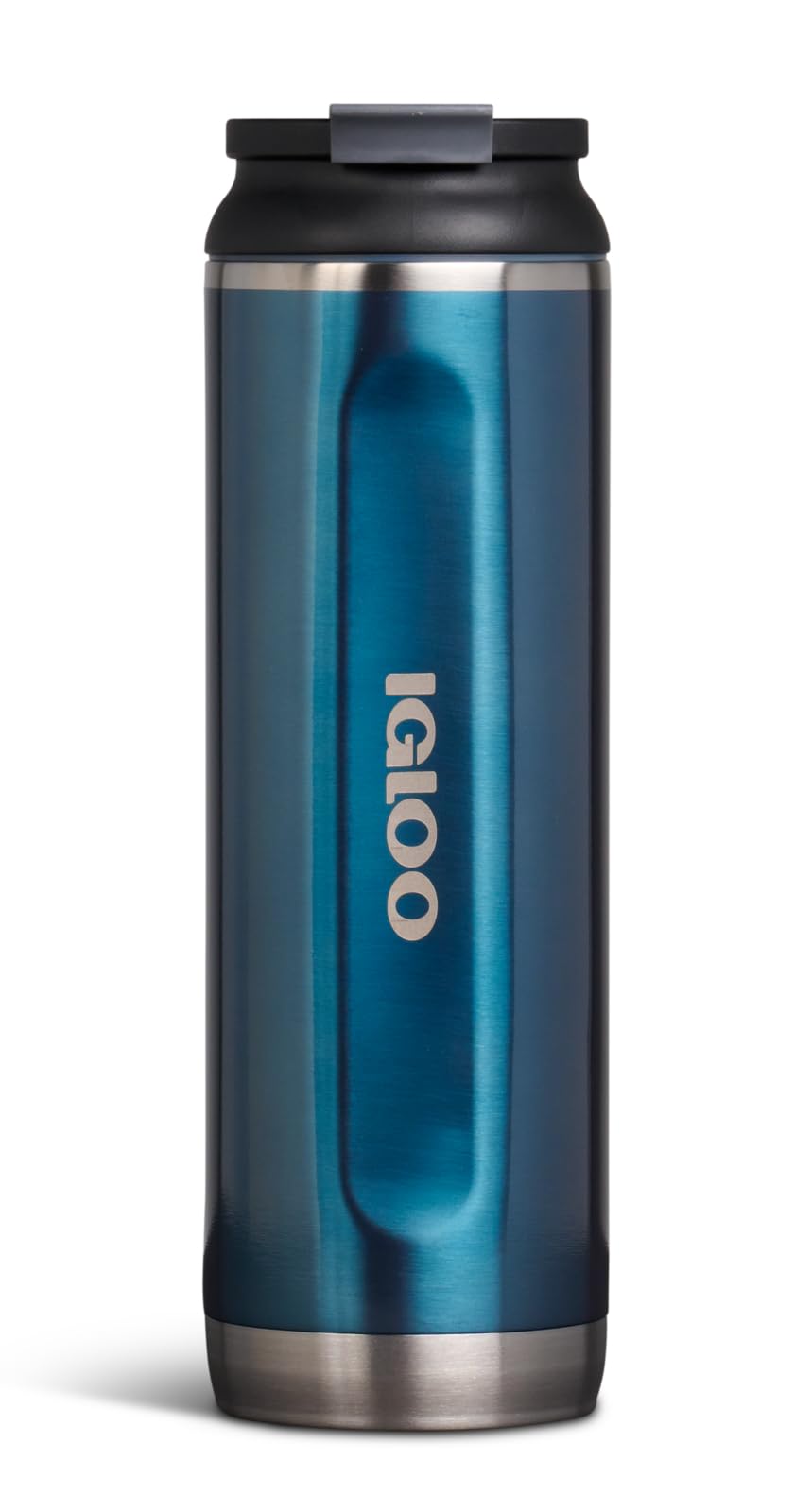 Igloo 00071074  20oz Stainless Steel Flip 'n' Sip Tumbler -Modern Blue