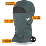 BlackStrap S-FG-A-EXPH-S-BRIORA Expedition Hood Balaclava -Bright Orange, One Size