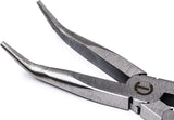 Crescent PSX201C:  13" X2 Dual Material Long Reach Bent Nose Pliers -Silver/Red