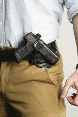 Desantis 155TB37Z0 The Criss-Cross Gun Holster (Left Hand) -Black