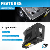 Bayco TSM-15G Rechargeable Sub-Compact Weapon-Mounted Light w/ Green Laser - Fits Smith & Wesson M&P Shield