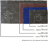 Dog Gone Smart Dirty Dog Microfiber Paw Doormat - Super Absorbent Dog Mat Keeps Paws & Floors Clean - Machine Washable Pet Door Rugs with Non-Slip Backing