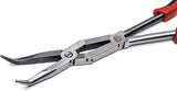 Crescent PSX201C  13" X2 Dual Material Long Reach Bent Nose Pliers -Silver/Red