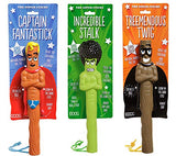 DOOG - The Supersticks "Captain Fantastic" Fetch Toys Safer Than Real Sticks, Splinter Free, Glow-In-The-Dark Eyes, Floats, Easy to Clean