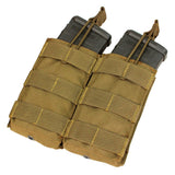 Condor Elite MA19-498 Double M4/M16 Open Top Mag Pouch COYOTE BROWN