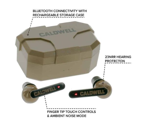 Caldwell 1134903: E-Max FDE Shadows 23 NRR Earbuds - Camo Brown