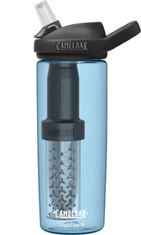 Camelbak 2553401060  Eddy + filtered by LifeStraw 20oz Water Bottle w/Tritan Renew, True Blue