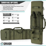 Savior Equipment RB-4612DG-VER2-OG Urban Warfare Double Rifle Bag Gun - Suitable for Rifle Shotgun, w/ Backpack Strap,OD Green,46" Long