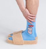 SAXX SXCR102-MTS-L  Whole Package Crew Socks -SIZE: Large, Made In The Shade- Blue