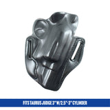 DeSantis 002BAP5Z0 Speed Scabbard Holster, Unlined Leather, Black