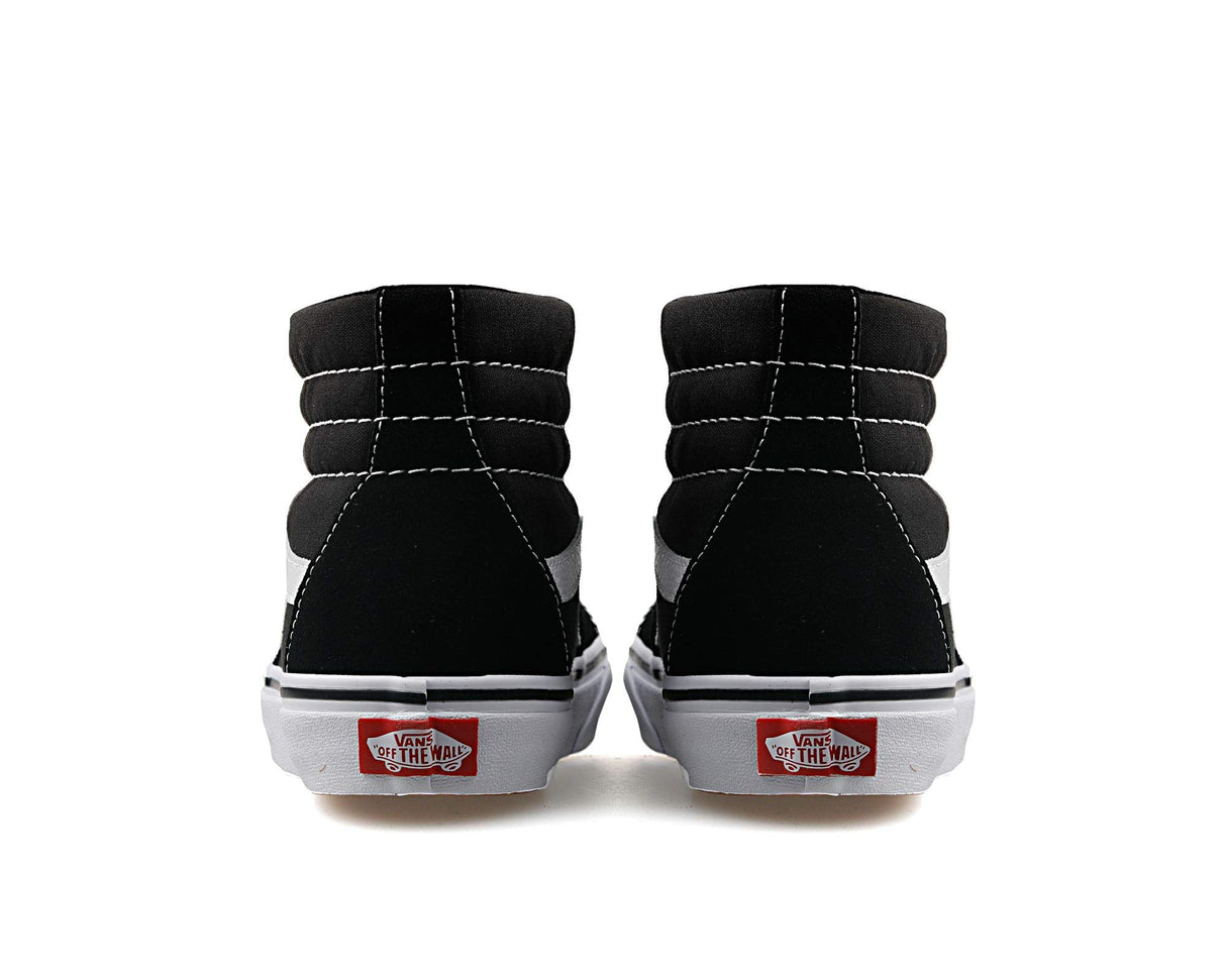 Vans VN000D5IB8C112000M: Men's Sk8-Hi Canvas Sneakers -SIZE: 12 M Men's / 13.5 M Women's, Black/White