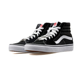 Vans VN000D5IB8C112000M: Men's Sk8-Hi Canvas Sneakers -SIZE: 12 M Men's / 13.5 M Women's, Black/White