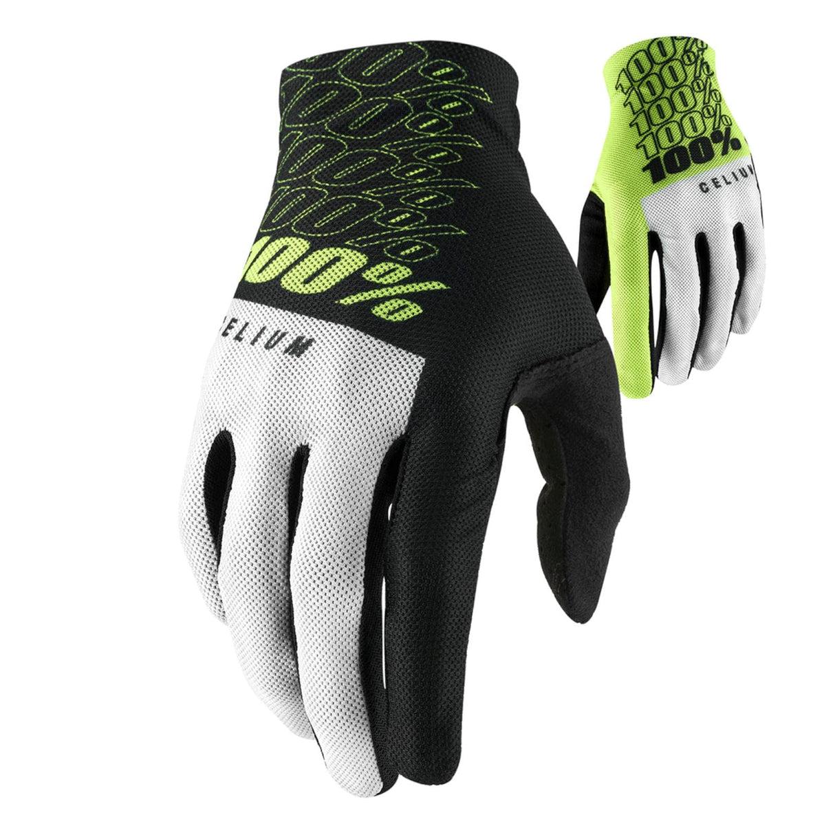 100% 10007-00010  Celium MTB Gloves -SIZE: Small, Fluo Yello