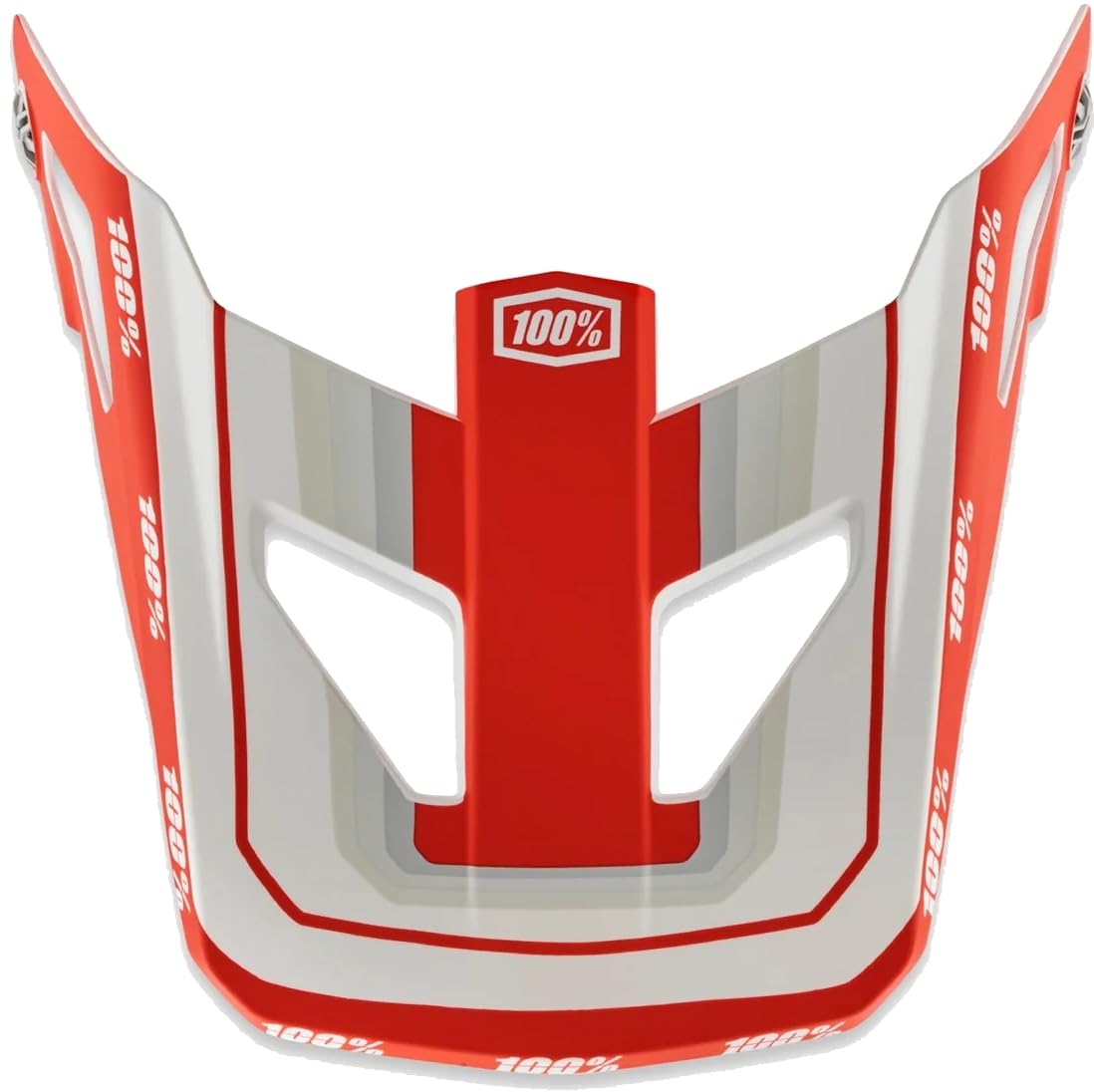 100 Percent - 100% Status Visor Topengaredwht Yth (89039-00005)