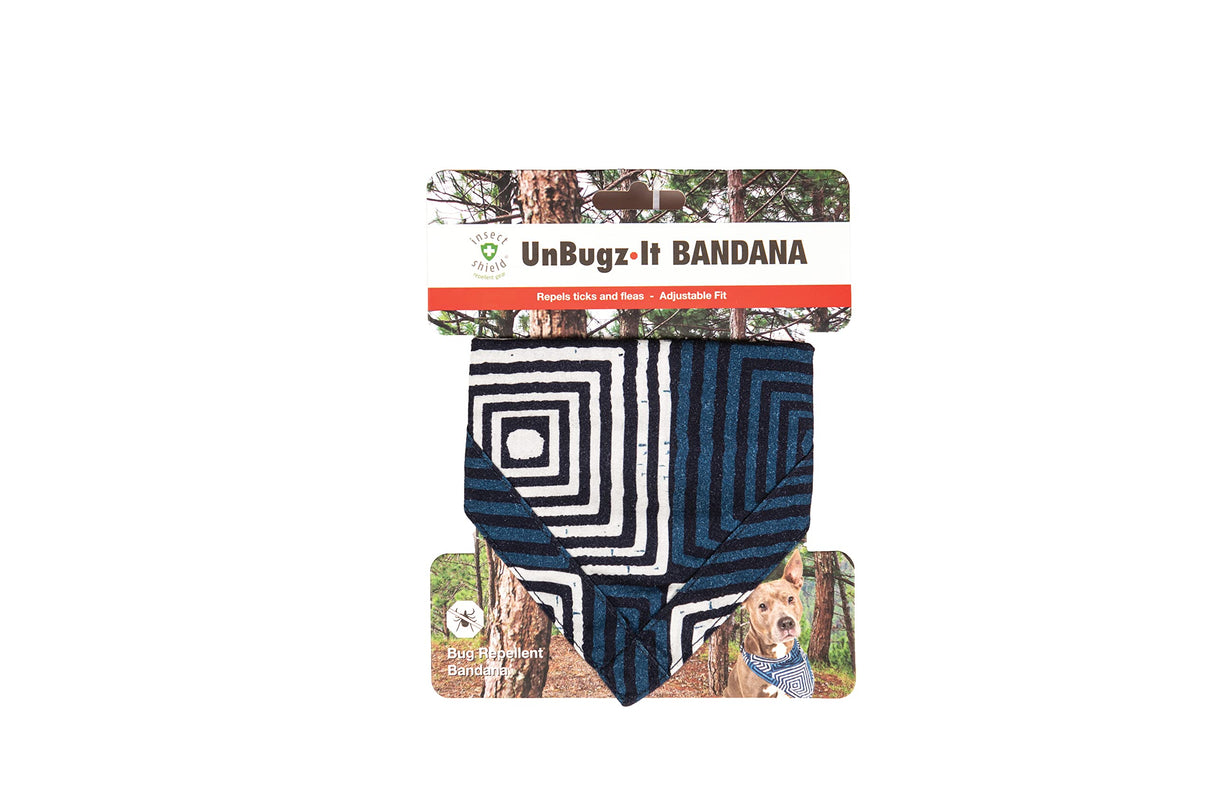 Unbugz-It Bandana, Medium, Square Blue (10" x 7")