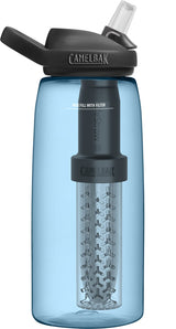 Camelbak 2550401001  Eddy + filtered by LifeStraw 32oz Water Bottle w/Tritan Renew, True Blue