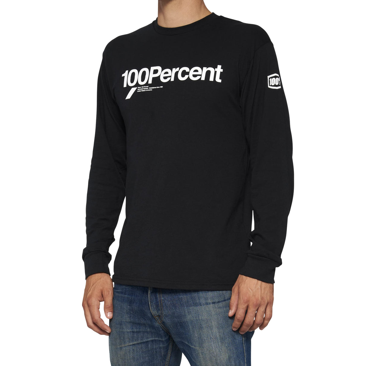100 Percent - 100% Bilto Ls Tee Blk Sm (20006-00000)