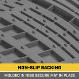 BDK Auto CAMT-1004-GR: Cat Short Trim Mats 4pack -Gray