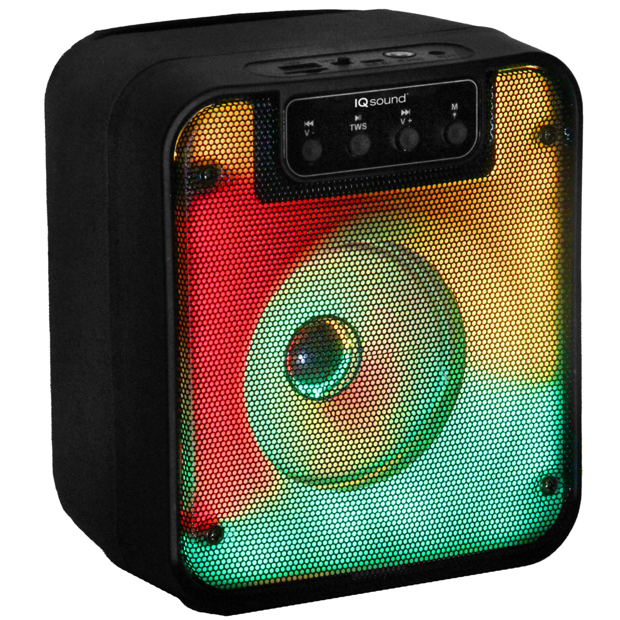 Supersonic - 4" Portable Bluetooth Speaker WITH FIRE LIGHT (IQ-7004DJBT)