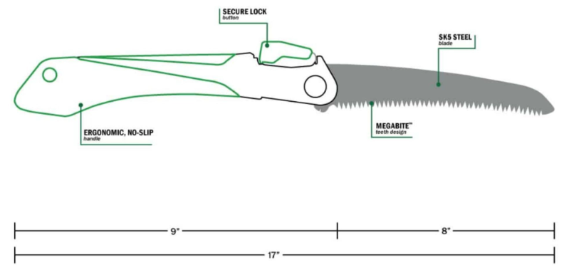 Hooyman 110050  8" MegaBite Hand Saw