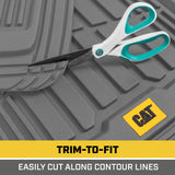 BDK Auto CAMT-1004-GR: Cat Short Trim Mats 4pack -Gray