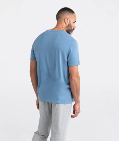 SAXX SXSC37-WBL-S  3Six Five Tee -SIZE: Small, Washed Blue