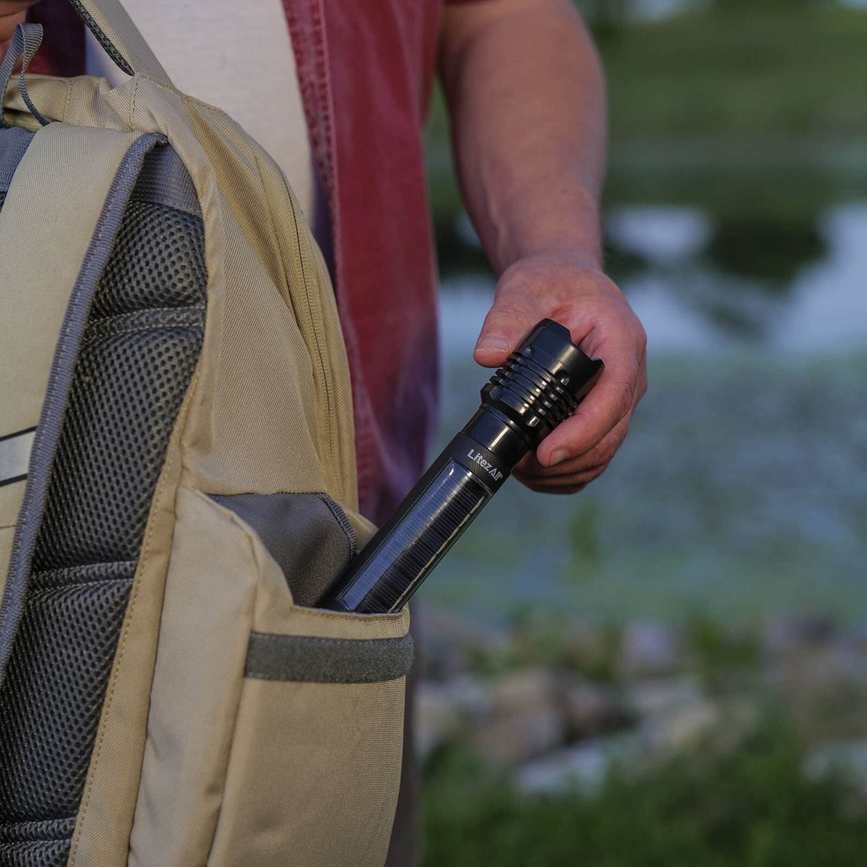 LitezAll 24273-6/24 Bask Solar Powered Flashlight