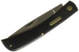 Imperial Knives IMO22L: Folding Large Black Handle Single Blade Pocket Knife 7Cr17MoV Steel