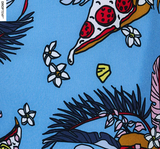 SAXX SXSW04L-GGM-L  Oh Buoy 2N1 Volley 7" Swim Shorts -SIZE: Large, Hawaiian Pizza- Sky